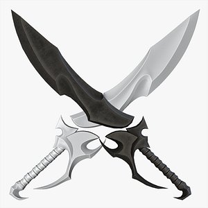 Stylized Fantasy Sword for Games Engine Bladed Melee Weapon Low-poly 3D model