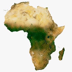 continent africa world 30k 3D