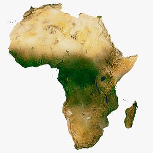 Africa Continent Photorealistic 30K
