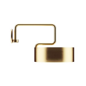 3D golden metal wall lamp