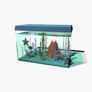 3d fish tank model
