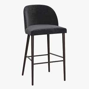 Camille Italian Bar Stool 3D model