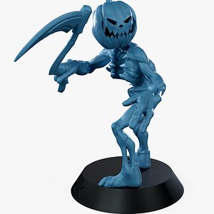 3D Pumpkin Undead Pose 02 3D print STL model