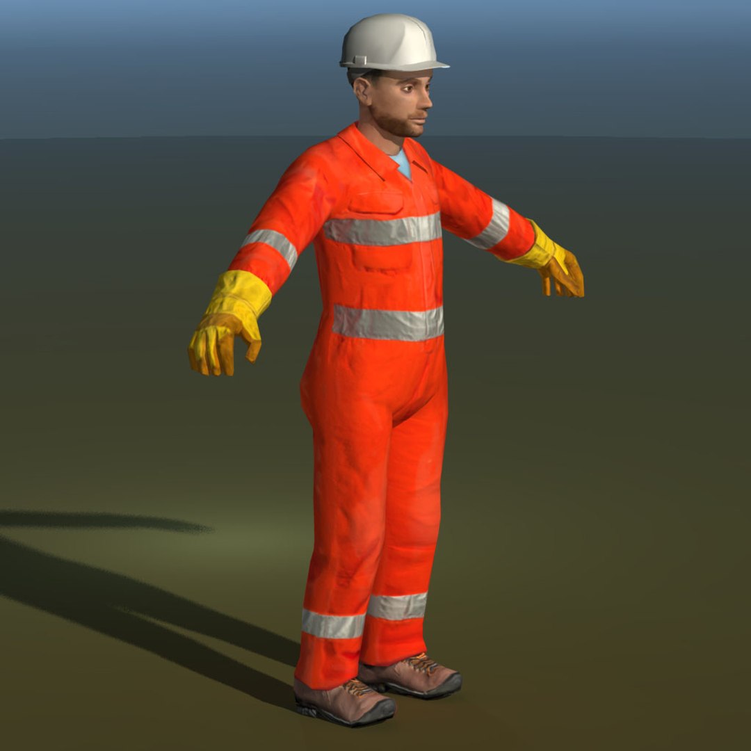 3d obj worker safety gear