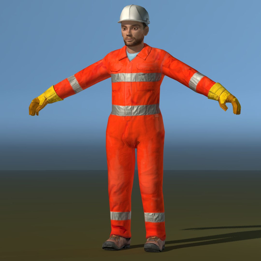 3d obj worker safety gear