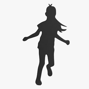 3D model Child Girl Silhouette