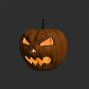 3D model pumpkin modelled