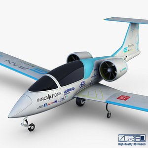 3D model airbus e-fan electric