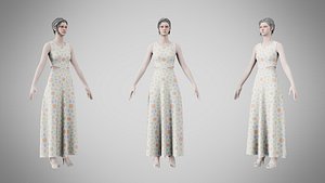 3D Dress 31 Pastel Petal Scatter