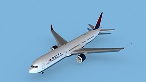 Boeing 767-400 Delta 4 3D model