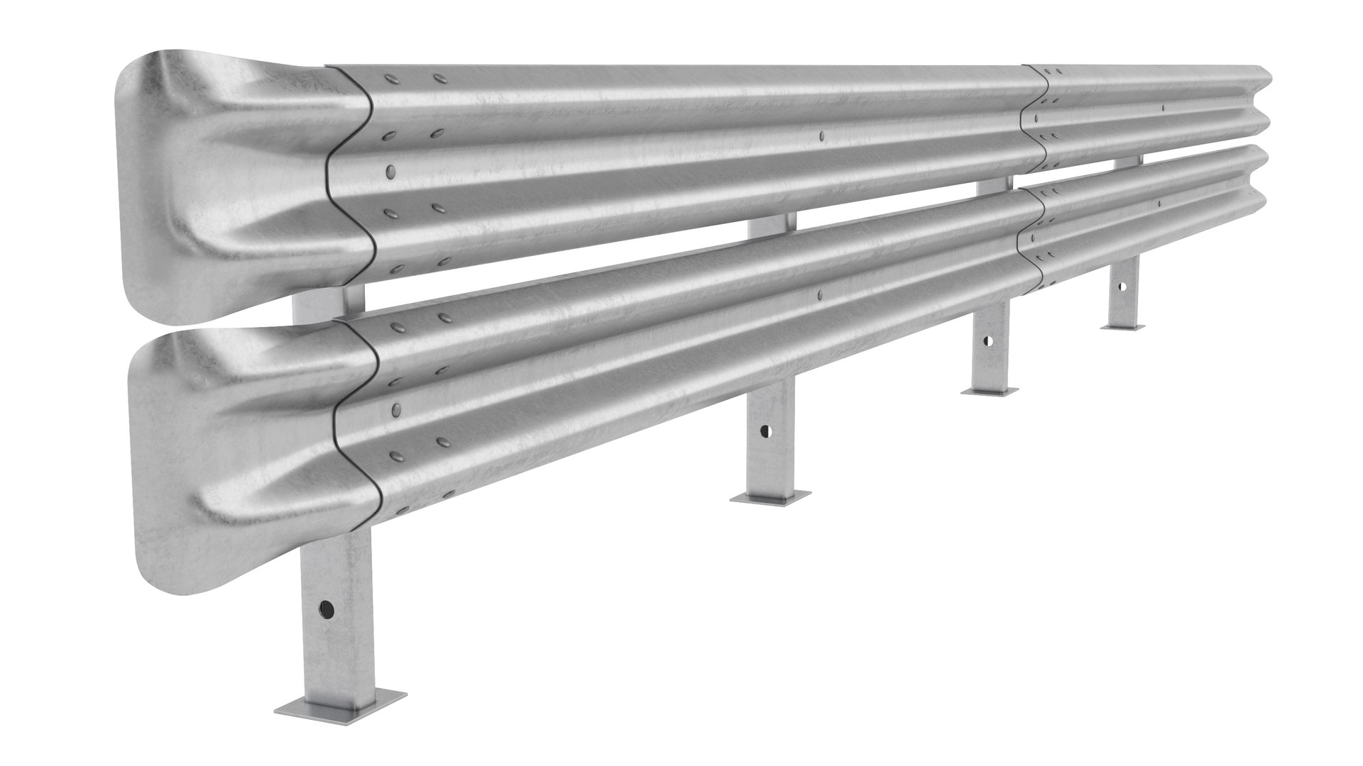 Road Safety Barrier 3D Model - TurboSquid 2076324