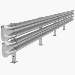 Road Safety Barrier 3D model