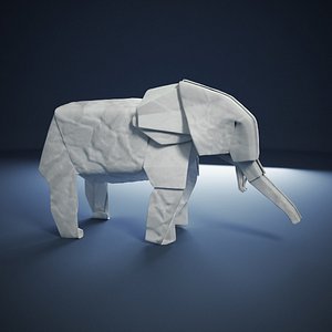 Origami elephant