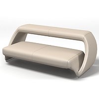 Meritalia contemporary sofa padded seat modern designers leather