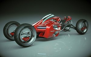3D T Bike Four Wheel 09