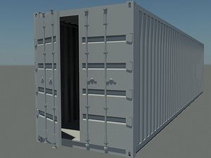 shipping container 3d obj