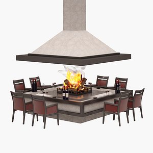 fireplace 3d max
