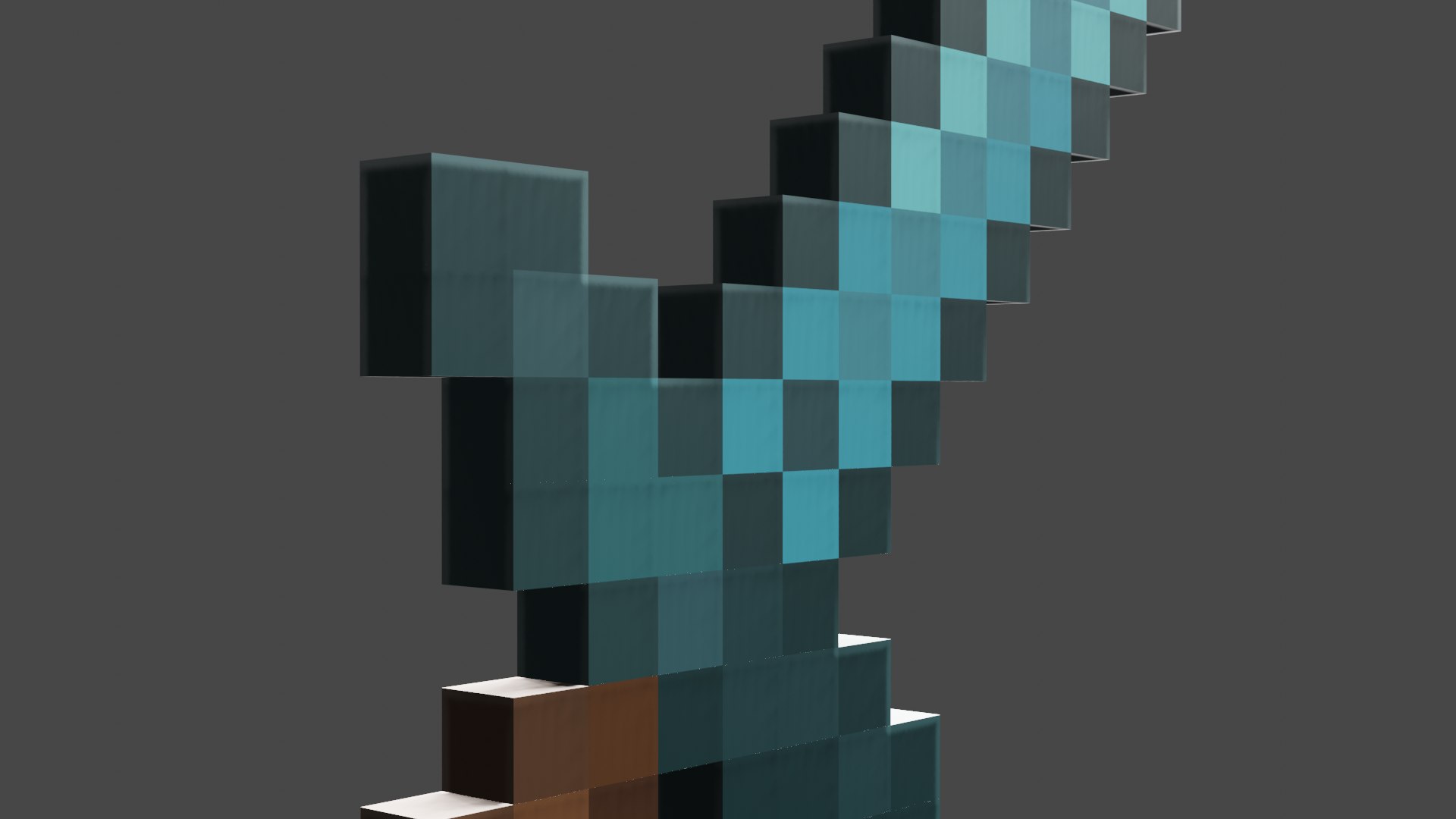 Minecraft Sword 3d Model Turbosquid 2045684 