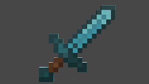minecraft sword 3D model