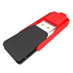 3D usb dongle enclosure thumb model