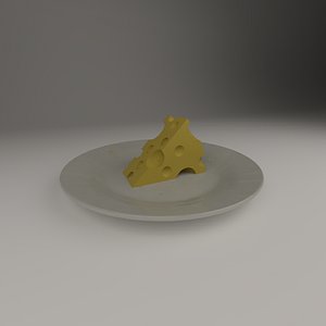 cheese plate 3D