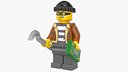 Lego Minifig Male Crook