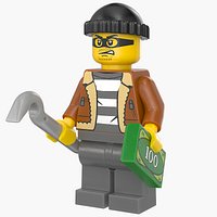 Lego Minifig Male Crook