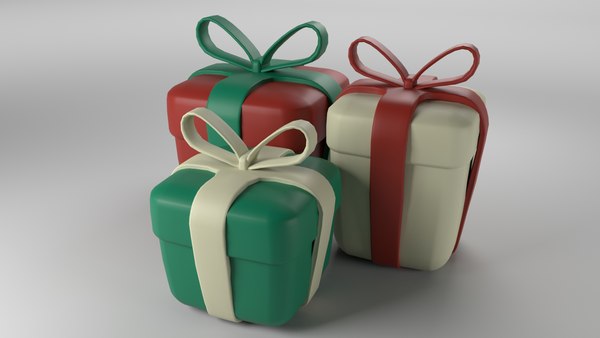 3D Low - poly Cute Gift Box - TurboSquid 1993280