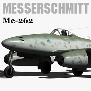 messerschmitt me-262 3d model
