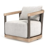 Restoration Hardware ISLA SWIVEL LOUNGE CHAIR