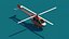 Forfait aéroport Low Poly Cartoon