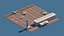 Forfait aéroport Low Poly Cartoon