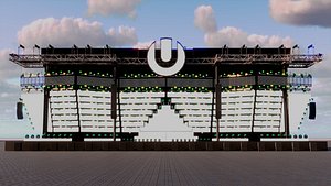 Ultra Music Festival 2019 Stage 3D model