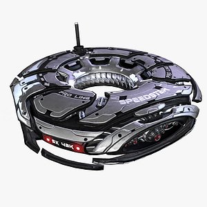 3d fbx survailance drone