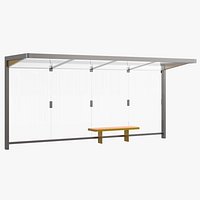 Extra Long Open Side Bus Shelter