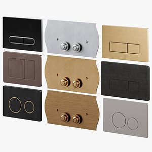 Flush button for installation model