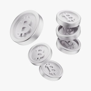 3D Coin Bitcoin Icon Mini Pack model