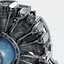 Airplane Radial Engine with Propeller