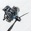 Airplane Radial Engine with Propeller