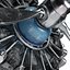 Airplane Radial Engine with Propeller