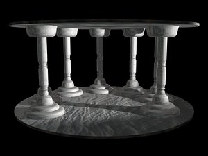 White columns