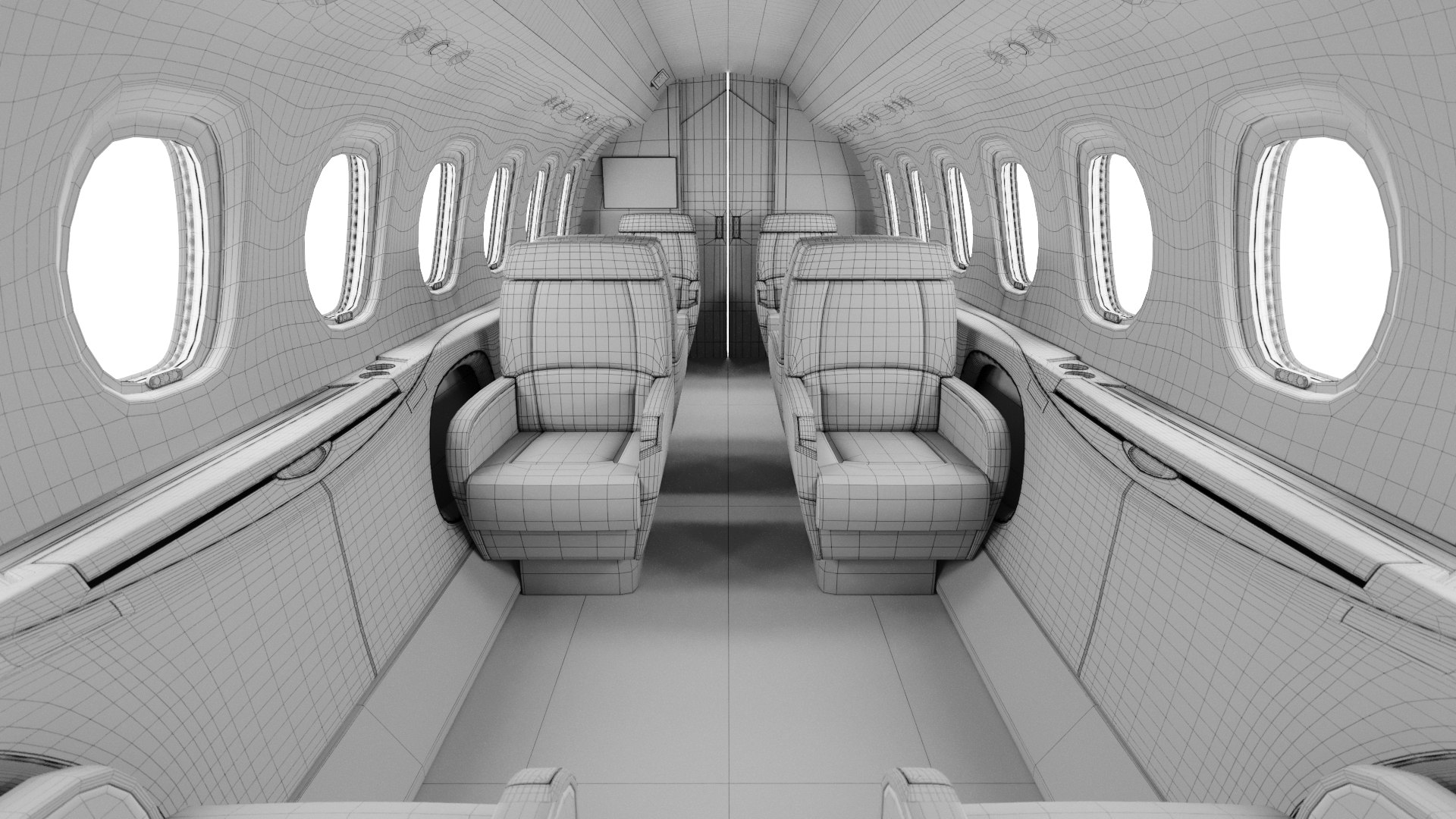 Cessna Citation Longitude Interior 3D - TurboSquid 2144724