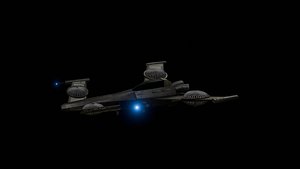 sci fi fighter 3D model