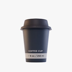 3D Paper Coffee Cup