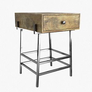 3D Taft Nightstand Brown