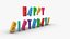 Happy Birthday Colorful Decoration Balloons