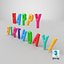 Happy Birthday Colorful Decoration Balloons