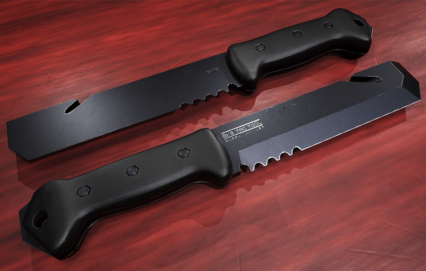 3D tac tool knife model TurboSquid 1201163