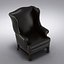 Pottery Barn - Thatcher Leather Wingback Chair  Pottery Barn