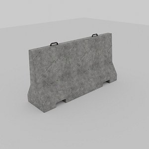 Concrete Barrier 3D model